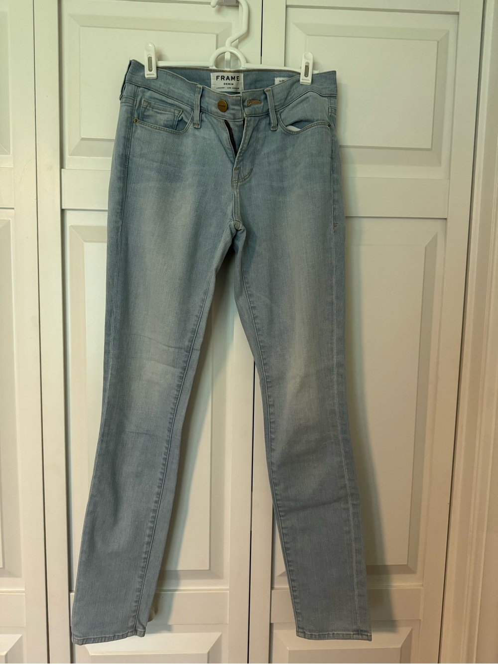 Frame Denim Light Blue Women's Slim crop Jeans